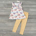 Girl 2 PC Short Sleeve Set Clothing CVA Products Puppy Blossoms 0-6 M
