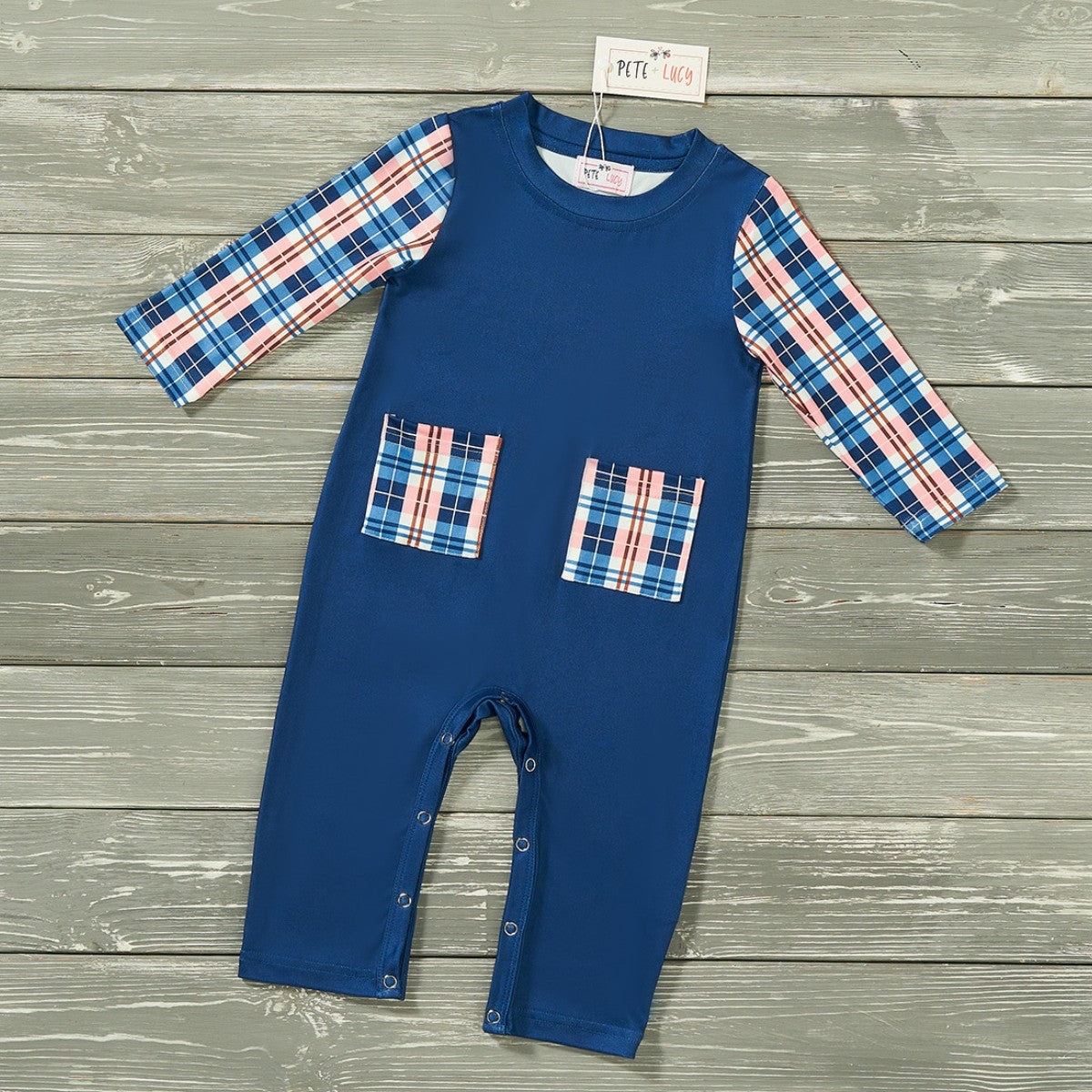 BOYS - Infant Romper (Long) Clothing CVA Products Royal Garden 0-3M