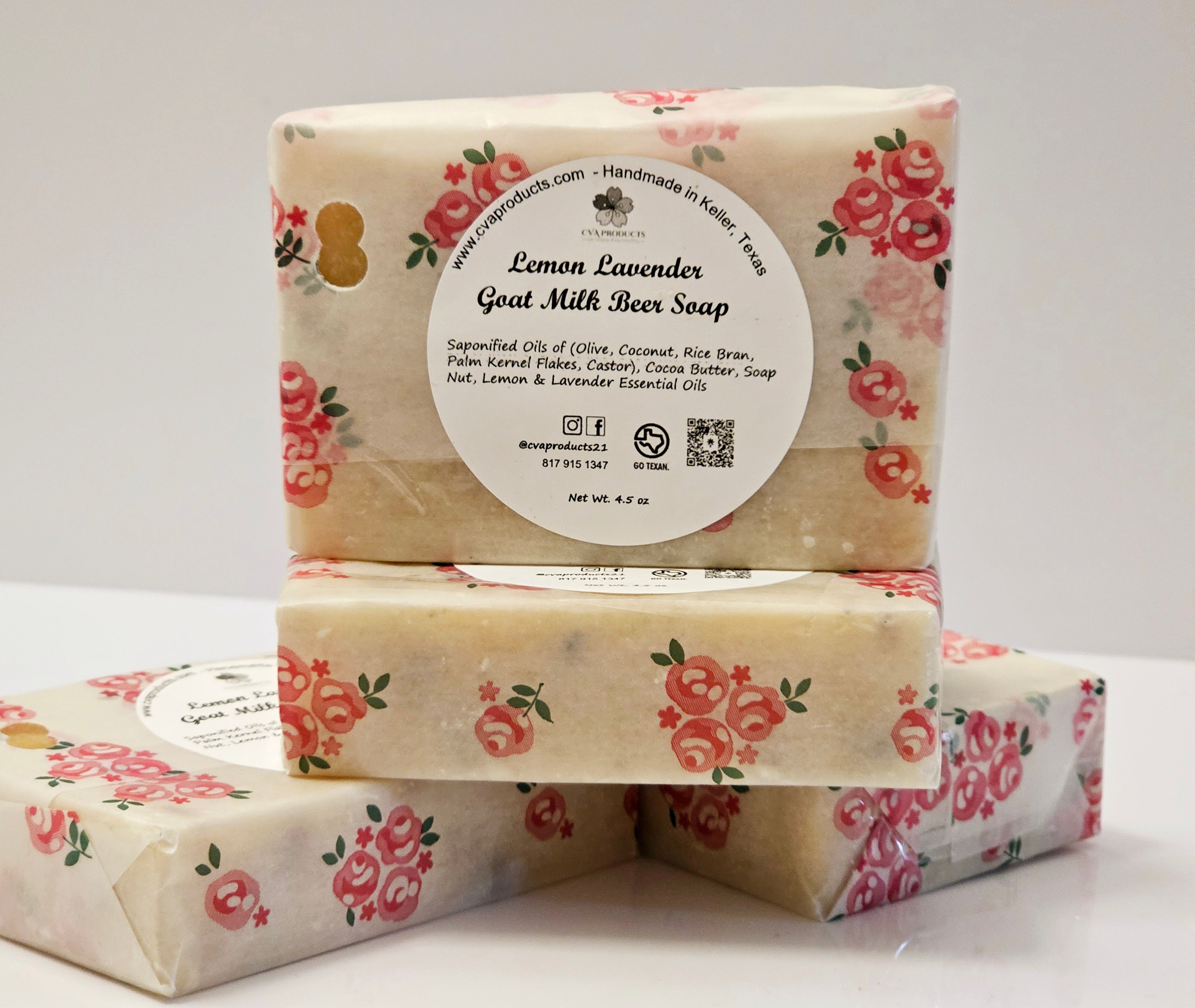 Goat Milk Beer Soaps Soaps CVA Products Lemon Lavender