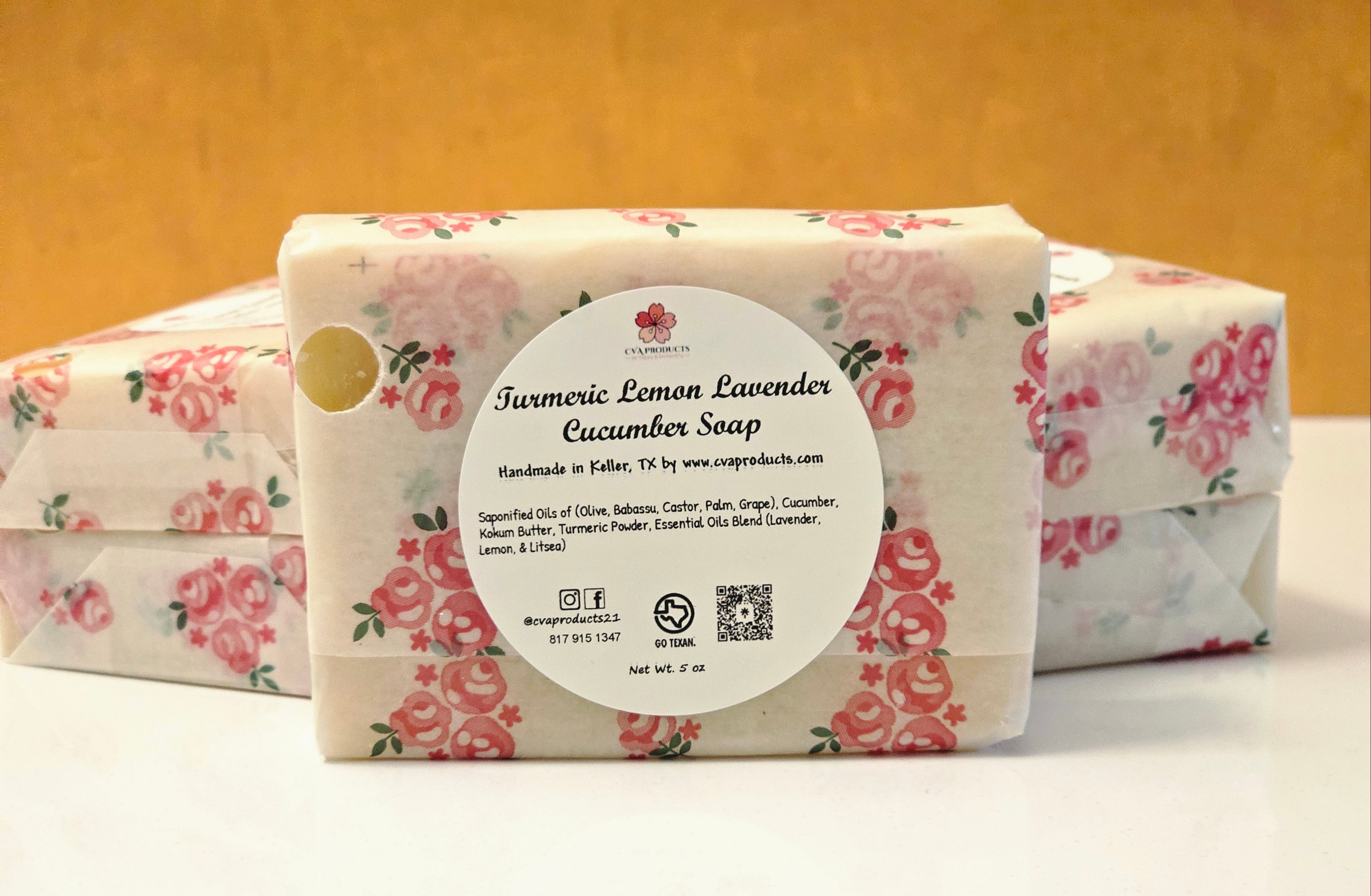 Cucumber Soaps Soaps CVA Products Turmeric Lemon Lavender