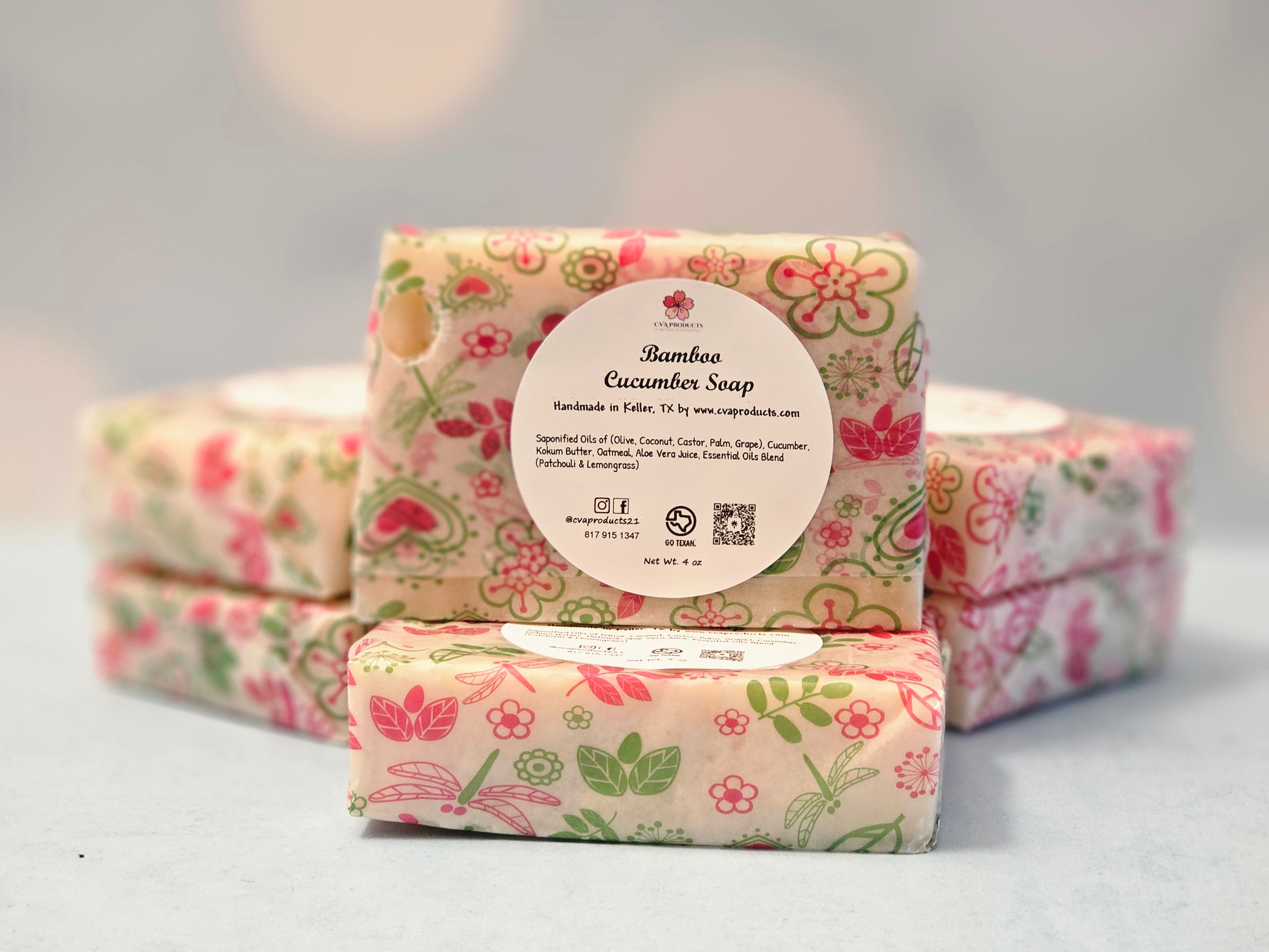 Cucumber Soaps Soaps CVA Products Bamboo