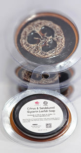 Glycerin Loofah Soap Soaps CVA Products Citrus & Sandalwood with Goat Milk