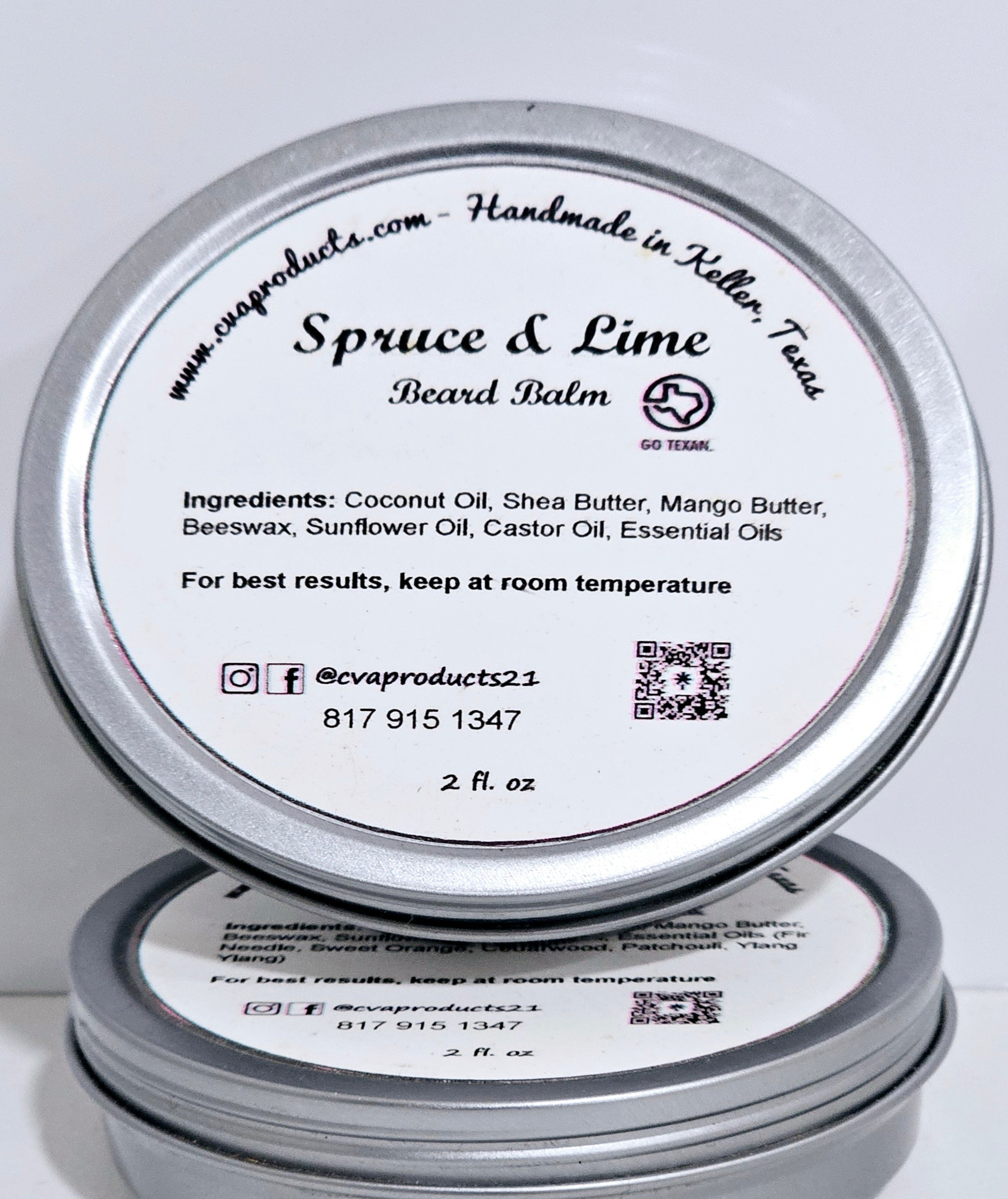 Beard Balms Beard Care CVA Products Spruce & Lime