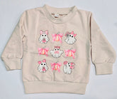 Girl - Halloween Romper Clothing CVA Products Coquette Ghost Pullover 3T