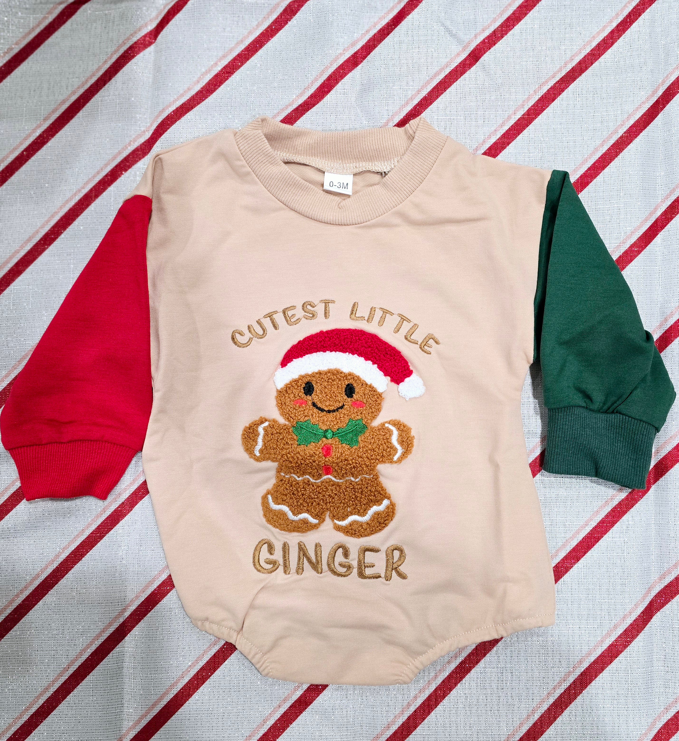 Boys - Infant Holidays Romper (Short) Clothing CVA Products Gingerbread 0-3M