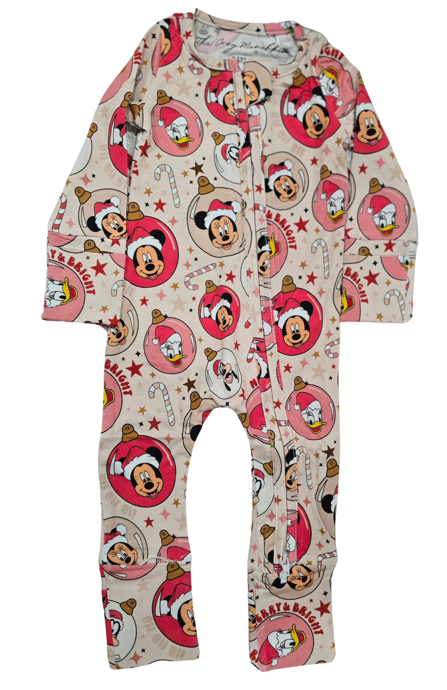 Bamboo Styles - Long Sleeve Zippy Romper Clothing CVA Products Magical Holiday Long Sleeve Zippy 0-3M