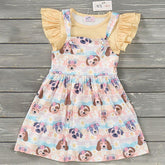 Girl Animal Prints Summer Dresses Clothing CVA Products Puppy Blossoms 0-6 M