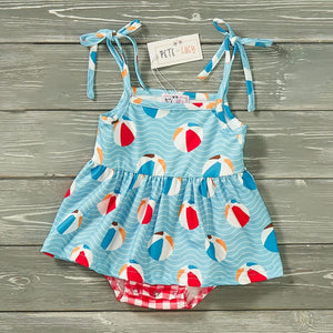 Girls - Everyday Infant Romper Clothing CVA Products Ballin at the Beach 0-3M