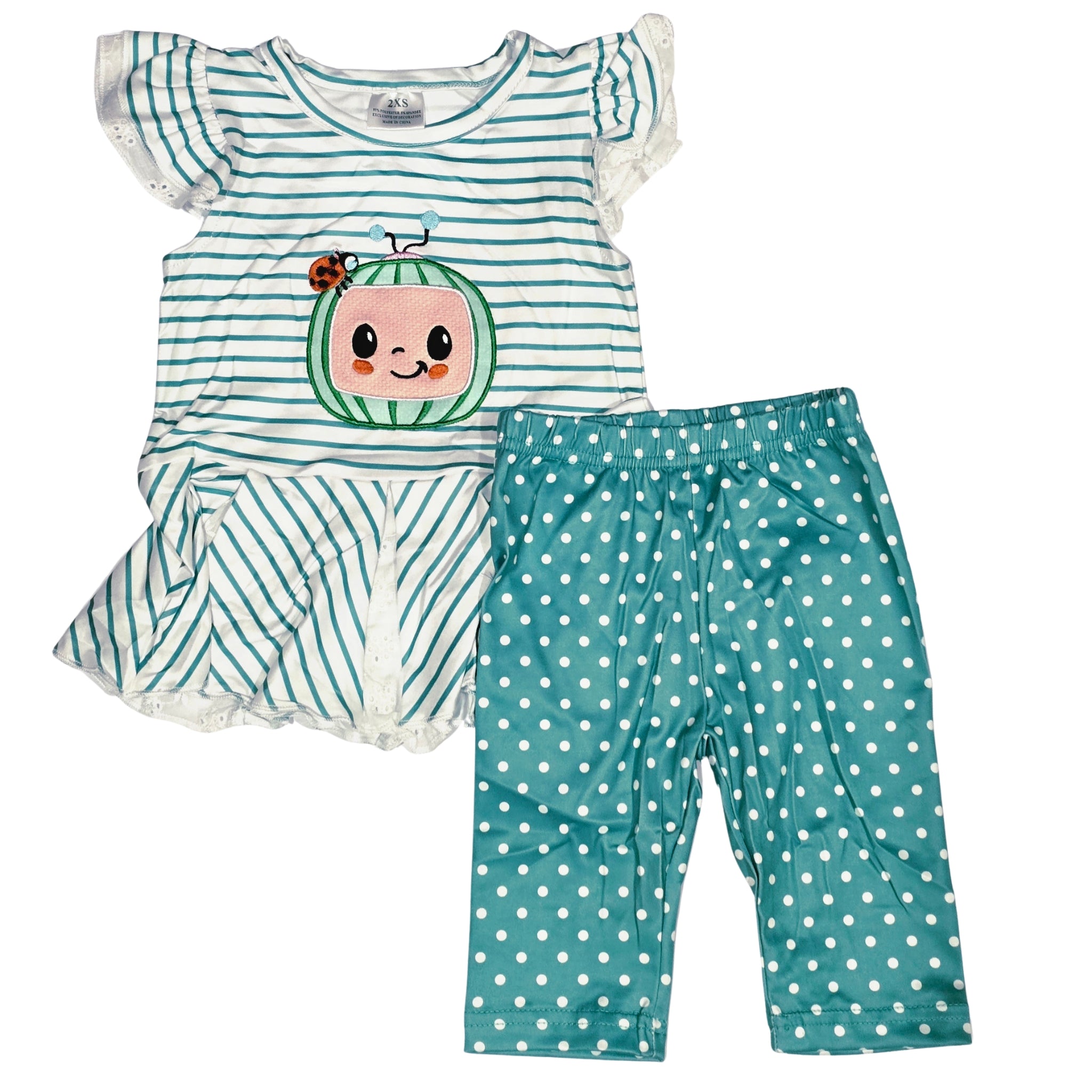 GIRLS - Capri Set Clothing CVA Products Martian Melon 0-6 M