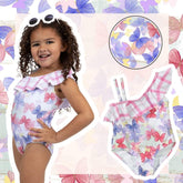 Girl Swim Set Clothing CVA Products Butterfly One Piece Set 6/6X