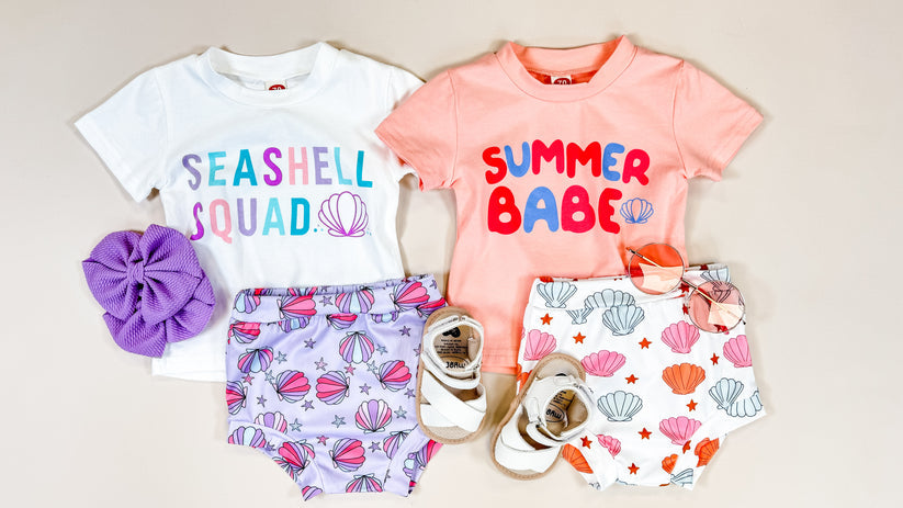 GIRLS - Short Set Clothing CVA Products Summer Babe Pink 0-6 M