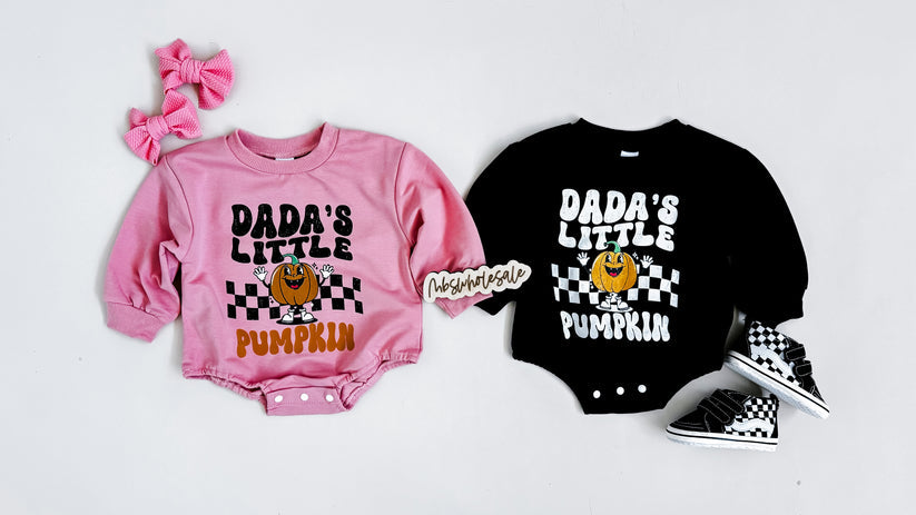 Girl - Pumpkin Romper Clothing CVA Products Dada&