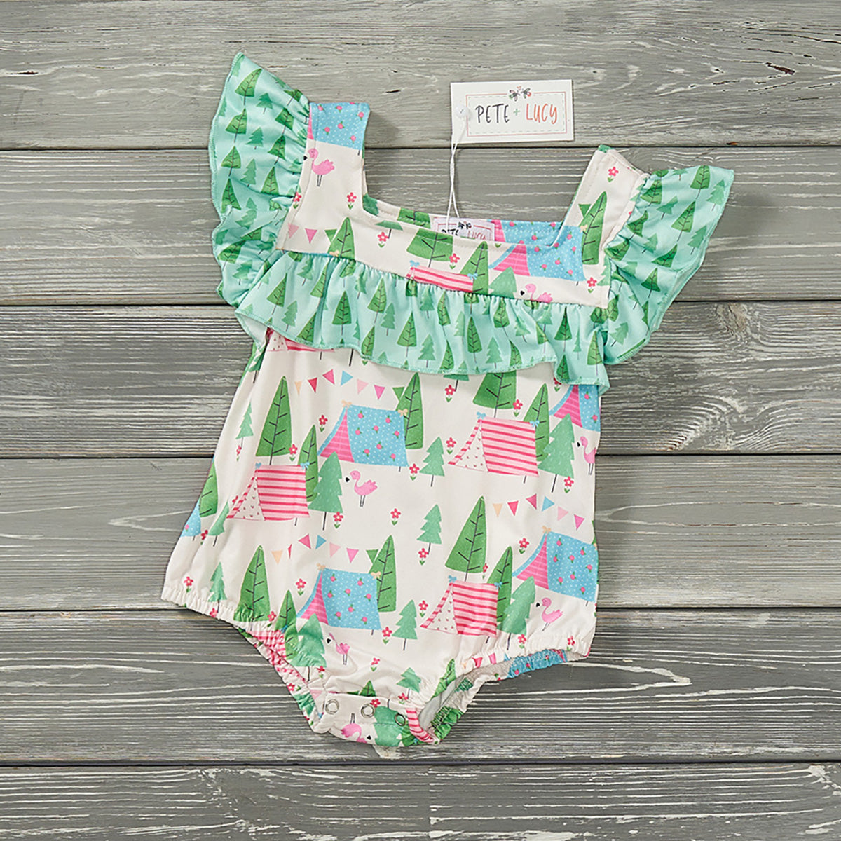 GIRLS - Animal Print Summer Romper Clothing CVA Products Let&