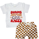 Boy - Short Set Clothing CVA Products Car Races 6-12 M