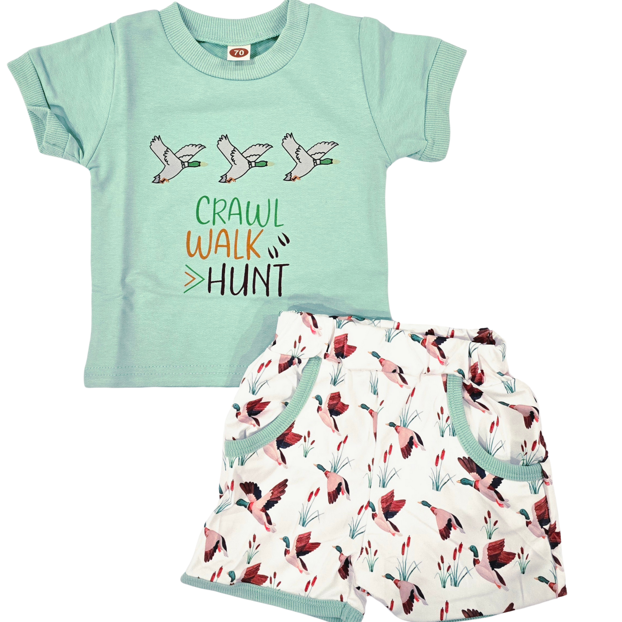 Boys - Short Set Clothing CVA Products Crawl, Walk, Hunts 6-12 M