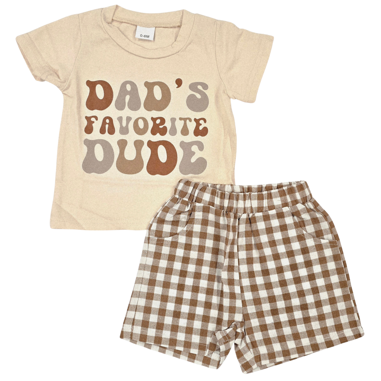 Boy - Short Set Clothing CVA Products Dad Favorite Dude 6-12 M
