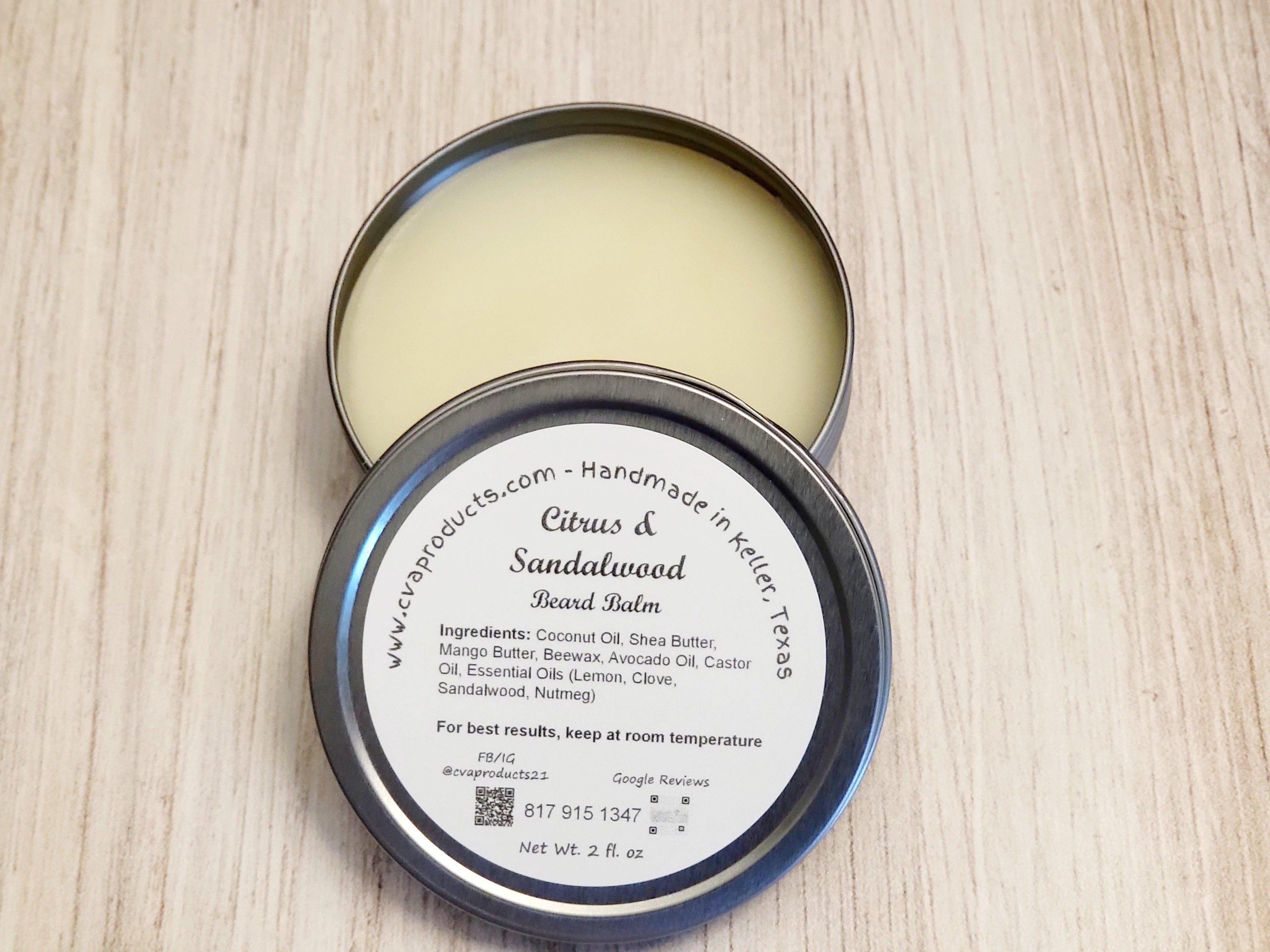 Beard Balms Beard Care CVA Products Citrus & Sandalwood