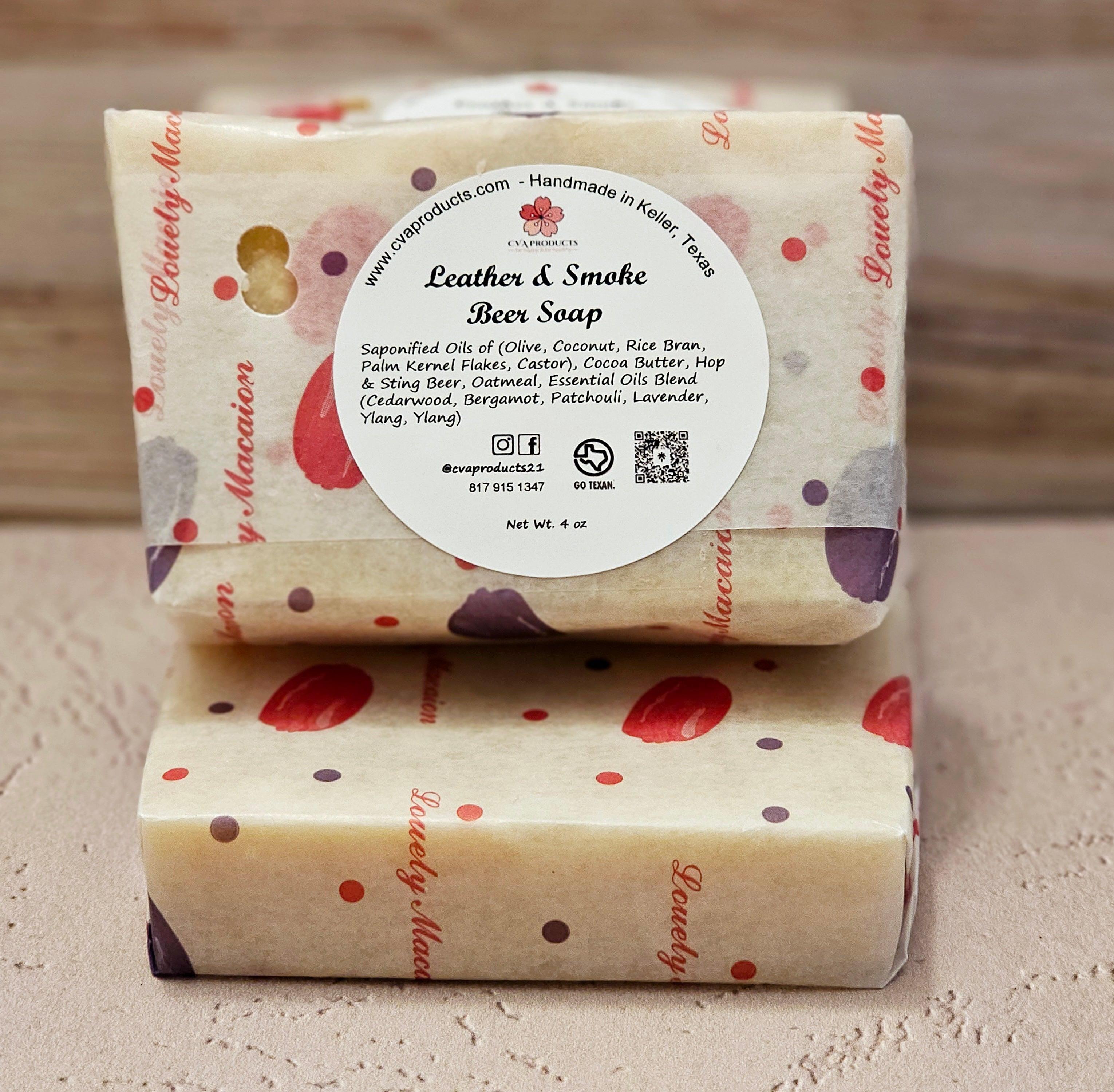 Beer Soaps Soaps CVA Products Leather & Smoke