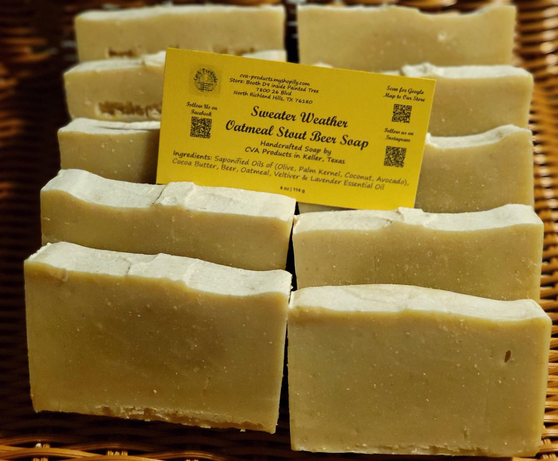 Beer Soaps Soaps CVA Products Sweater Weather Oatmeal Stout