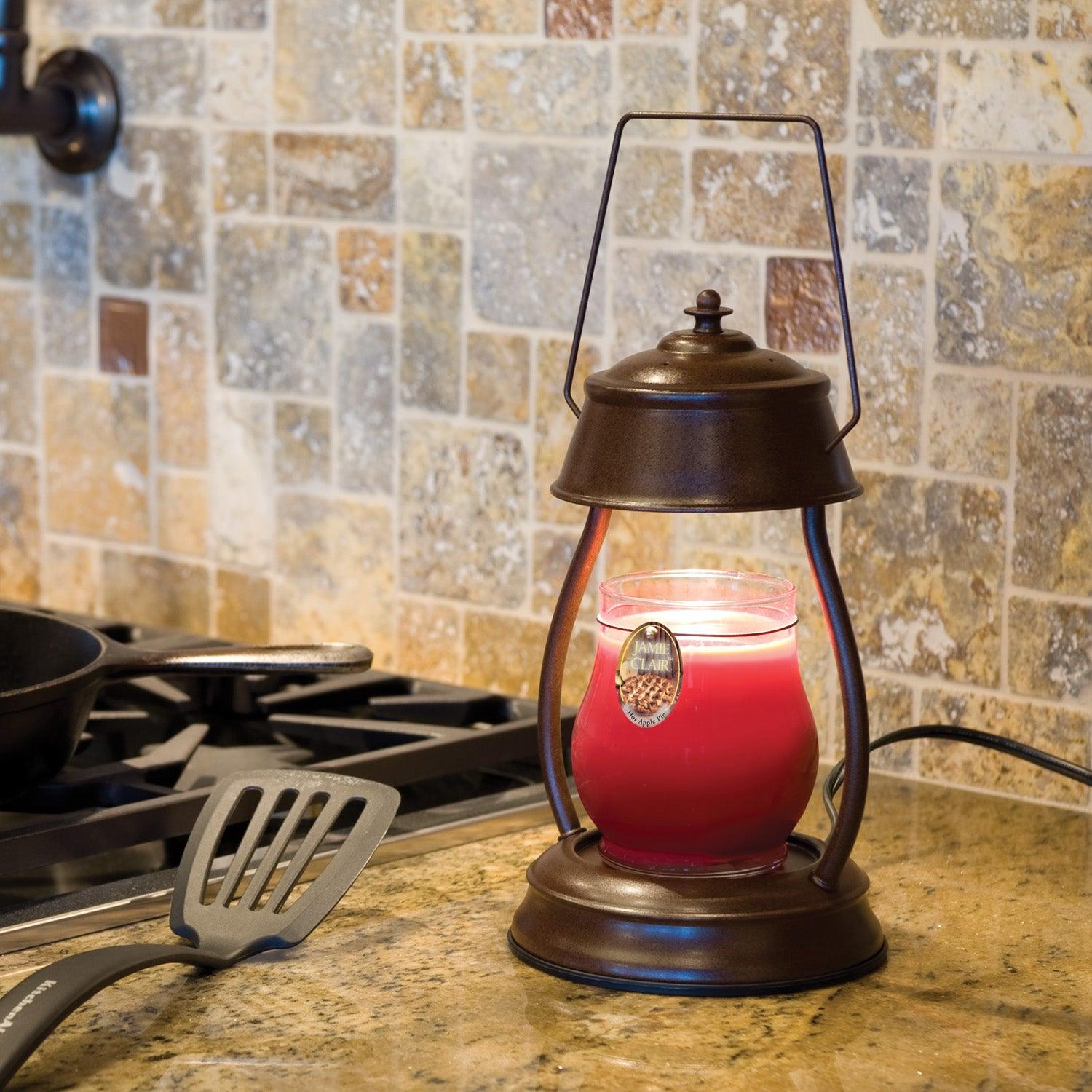 Candle Warmers Candles Candle Warmers Rustic Brown Hurricane Lantern