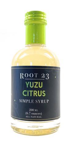Natural Simple Syrups Mixer For the Home ROOT 23 Yuzu Citrus