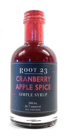 Natural Simple Syrups Mixer For the Home ROOT 23 Cranberry Apple Spice