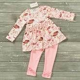 GIRLS - 2 PC Long Sleeve Set Clothing CVA Products 5 Beautylicious