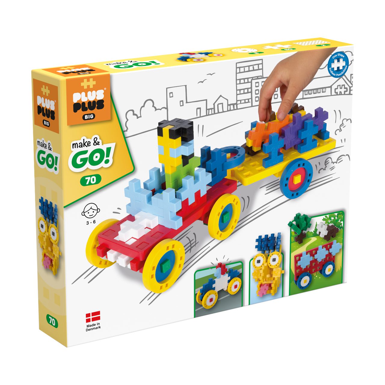 Plus-Plus Learn to Build Toys CVA Products Big Make Go 70