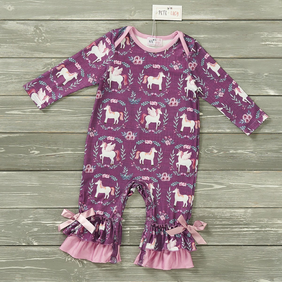 GIRLS - Long Sleeve Winter Infant Romper