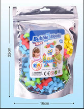 2 In1 Blocks Puzzle Toy + Fidget Bubbles - CVA Products