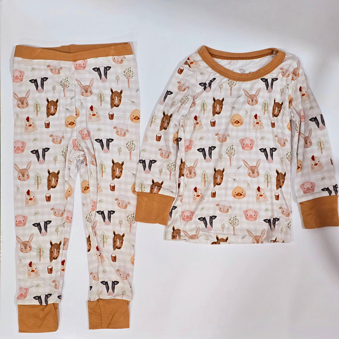 Bamboo Styles - 2 PC Set (Boys & Girls) Clothing CVA Products Spring Farm 2 PC Long Sleeve Set 12-18M