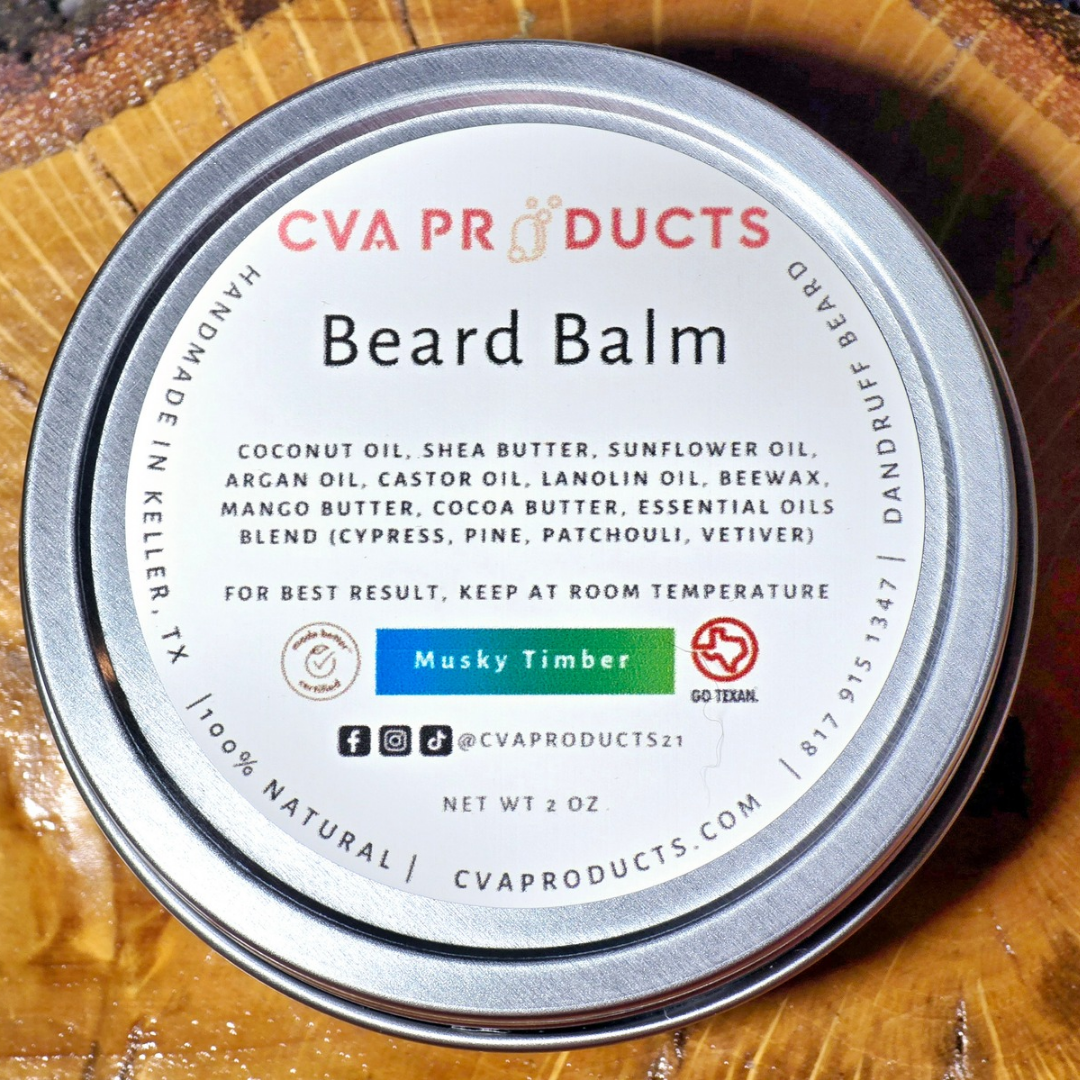 Dandruff Beard Balms Beard Care CVA Products Musky Timber