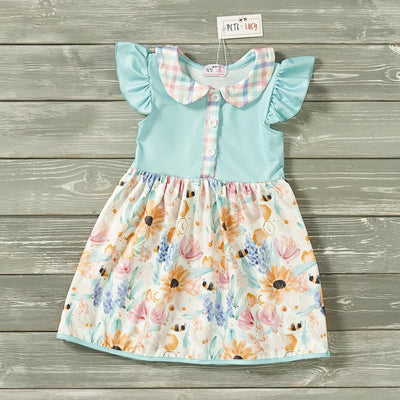Girl Animal Prints Summer Dresses Clothing CVA Products Bee Kind 0-6 M