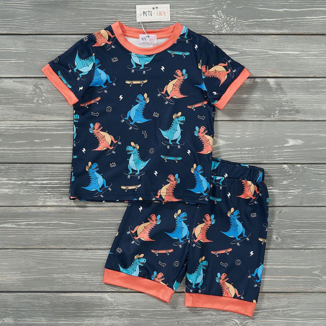 Boy - Short Set Clothing CVA Products Roar Riders 6-12 M