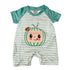 Boy Fruit Print Romper (Short) Clothing CVA Products Martian Melon 0-3M