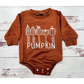 Boy - Pumpkin Romper Clothing CVA Products Hello Pumpkin Romper 0-3M