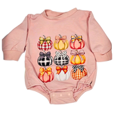 Girl - Pumpkin Romper Clothing CVA Products Fall Pumpkins 12-18M
