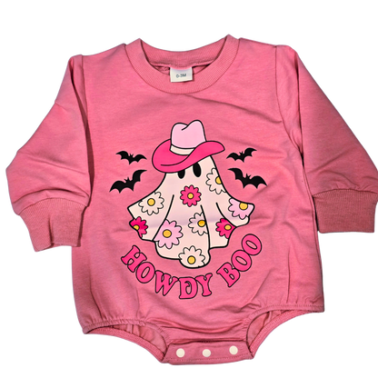 Girl - Halloween Romper Clothing CVA Products Howdy Boo 12-18M
