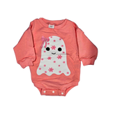 Girl - Halloween Romper Clothing CVA Products Pink Ghost 12-18M