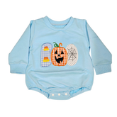 Boy - Halloween Romper Clothing CVA Products Blue Pumpkin Romper 0-3M
