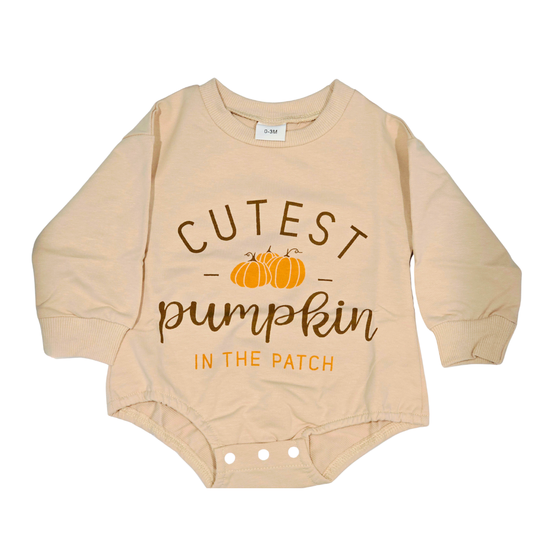 Boy - Pumpkin Romper Clothing CVA Products Cutest Pumpkin Romper 0-3M