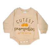 Boy - Pumpkin Romper Clothing CVA Products Cutest Pumpkin Romper 0-3M