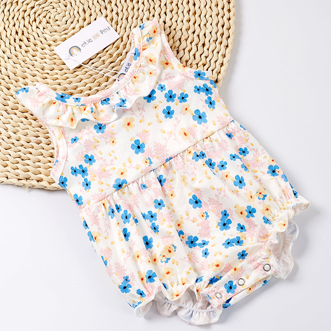 GIRLS - Summer Infant Romper Clothing CVA Products Floral Fun 0-3M