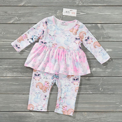 GIRLS - Long Sleeve Winter Infant Romper