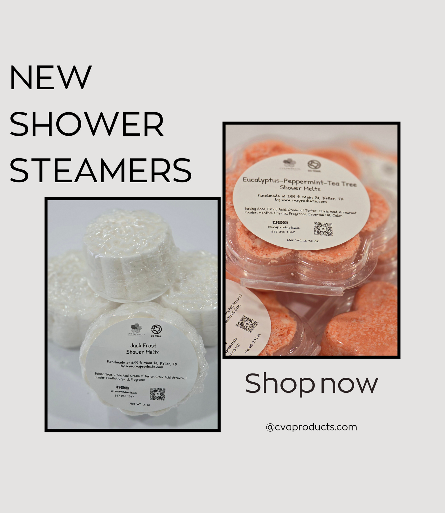 Aromatherapy Shower Steamers Bath &amp; Body CVA Products