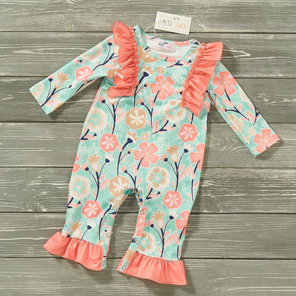 GIRLS - Short Sleeve Spring Infant Romper