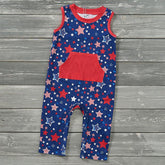 Boys - Stars Spangled Outfits Clothing CVA Products Star Spangled Romper 0-3M