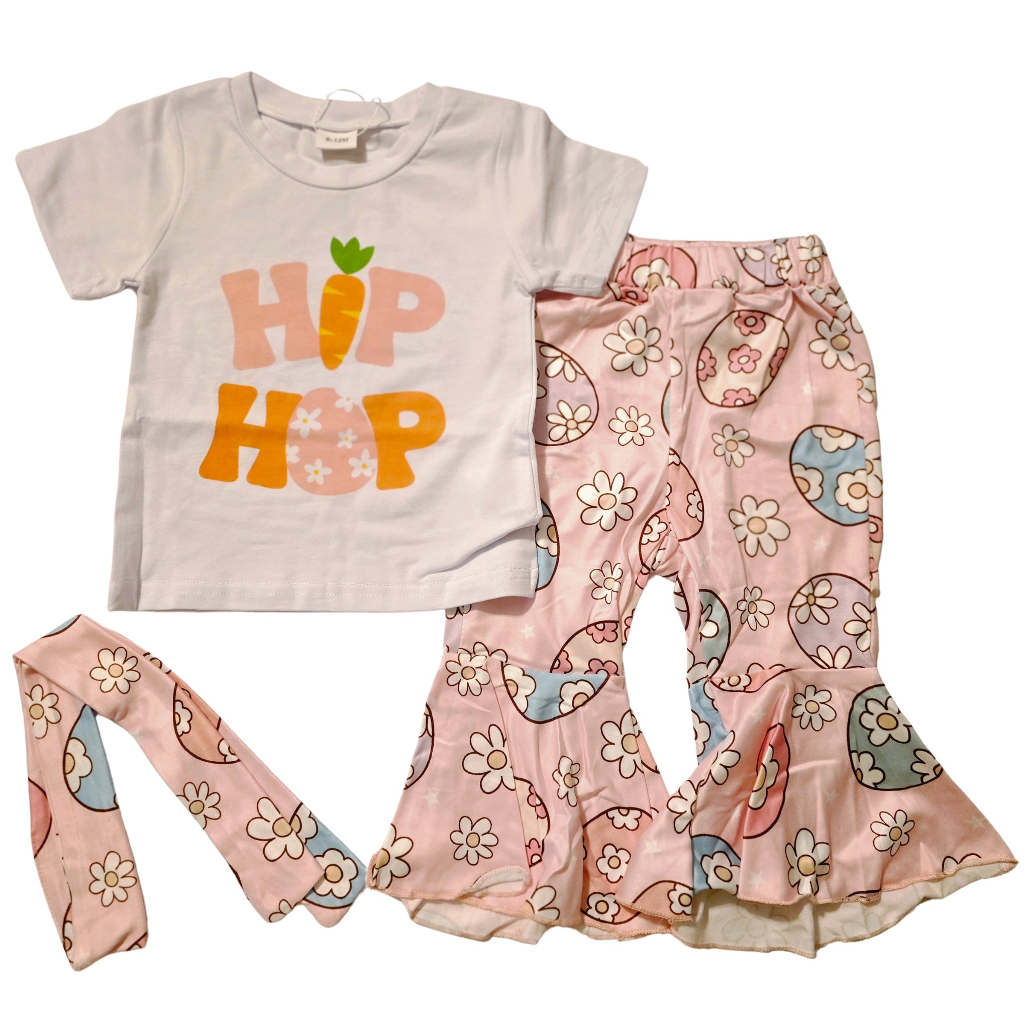 GIRLS - Easter Outfits Clothing CVA Products Hip Hop Bells Set 6-12 M