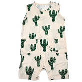 Boy Farm Print Romper (Short) Clothing CVA Products Cactus Tank 18-24M