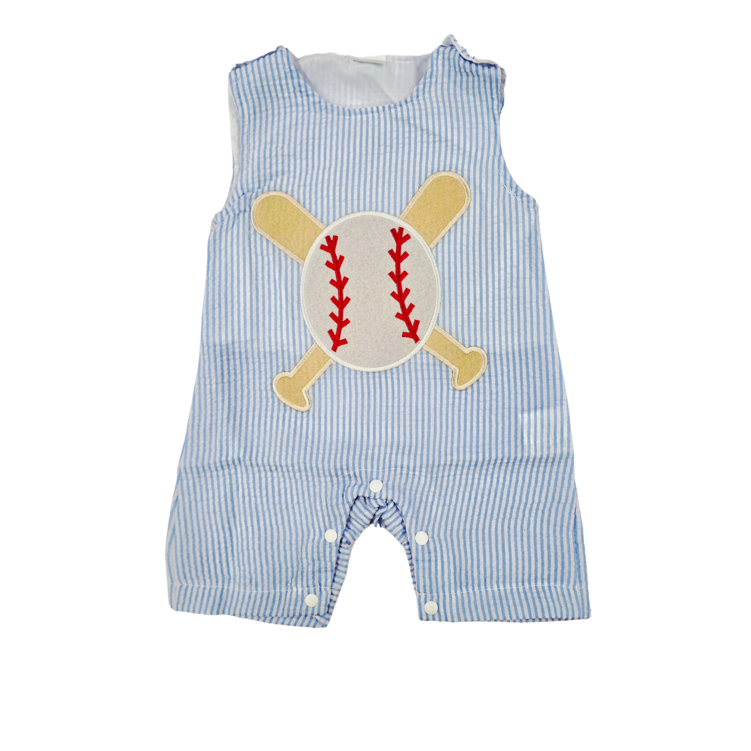 Boy - Baseball Outfits Clothing CVA Products Baseball Embroidered Jumpsuit 0-3M